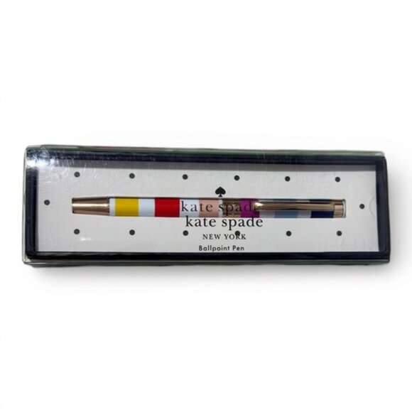kate spade Other - Kate Spade Candy Stripe Ballpoint Pen w/ Box